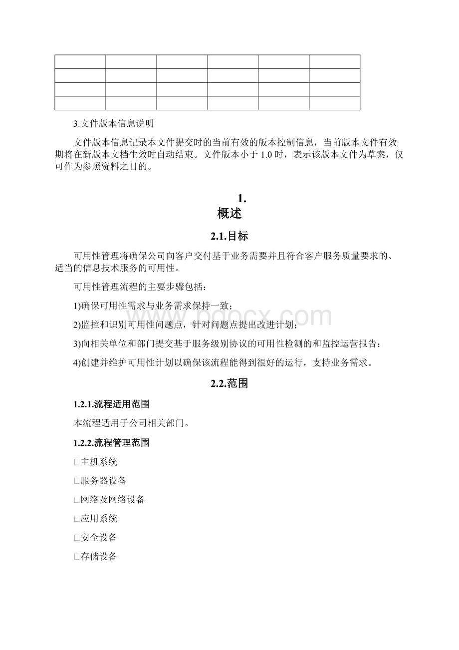 SM0 可用性流程管理办法V10.docx_第2页