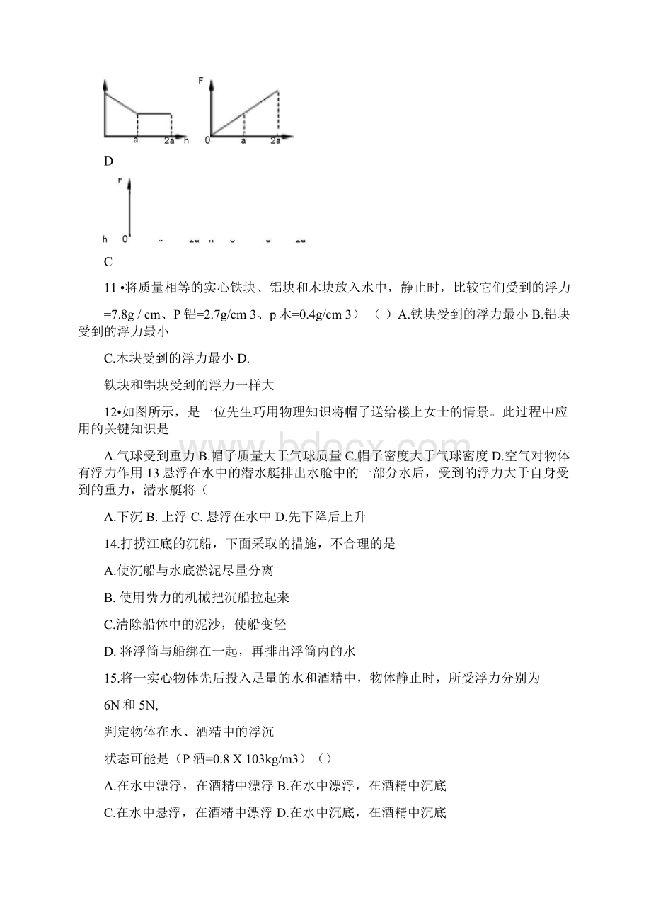 中考复习浮力经典练习题带答案新版.docx_第3页