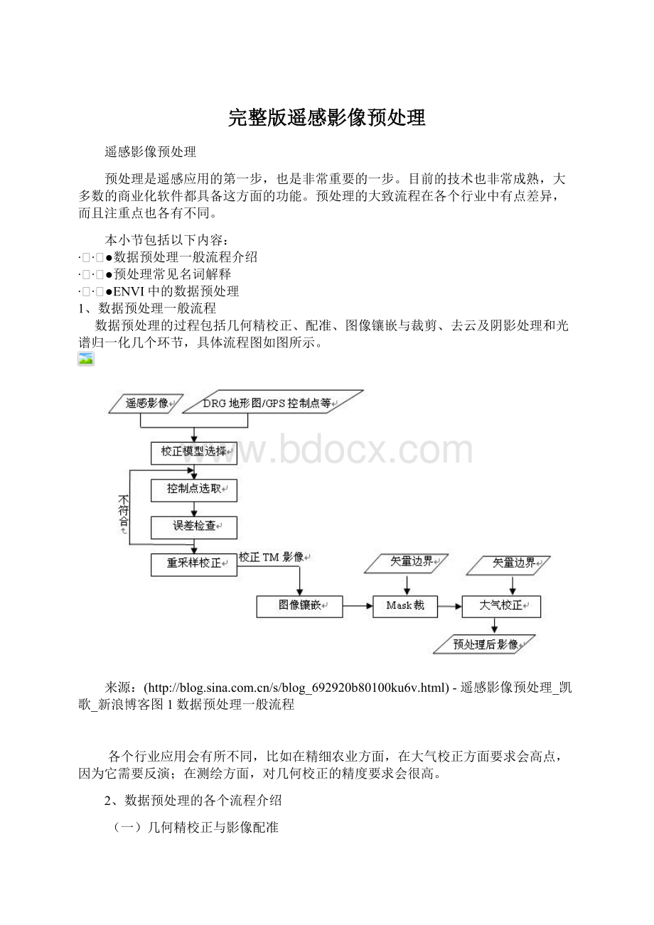 完整版遥感影像预处理Word文档下载推荐.docx_第1页