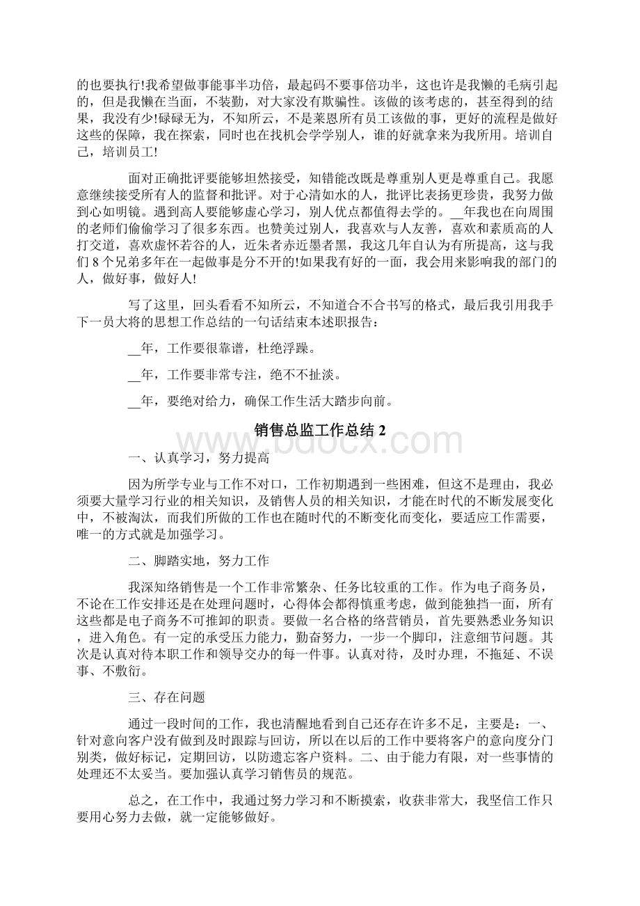 销售总监工作总结精选5篇Word文档下载推荐.docx_第2页