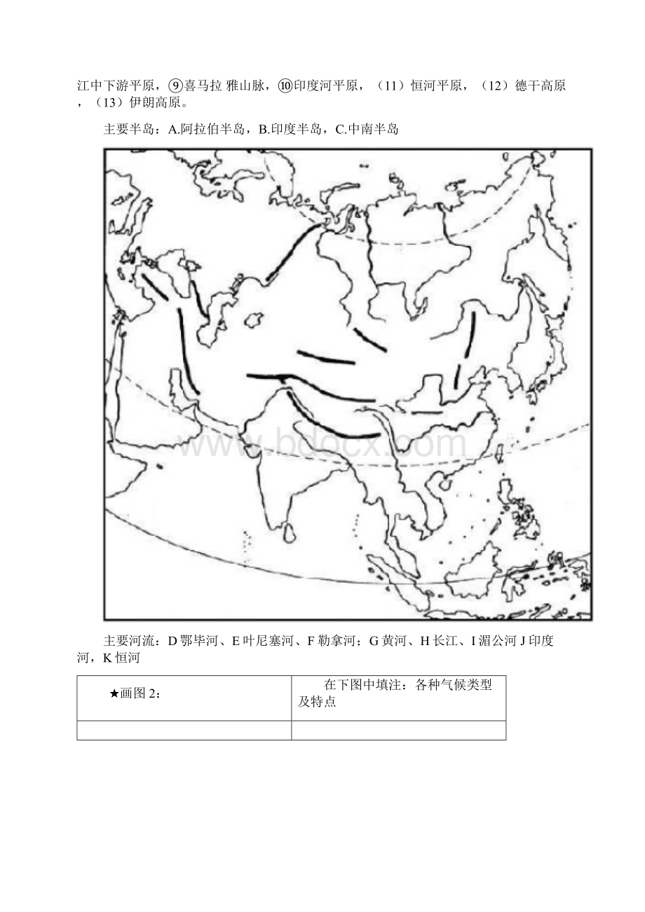 七年级下册地理全册复习提纲.docx_第3页