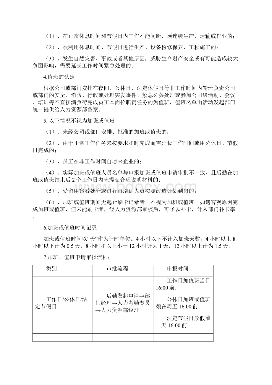 出勤休假管理制度Word格式文档下载.docx_第3页