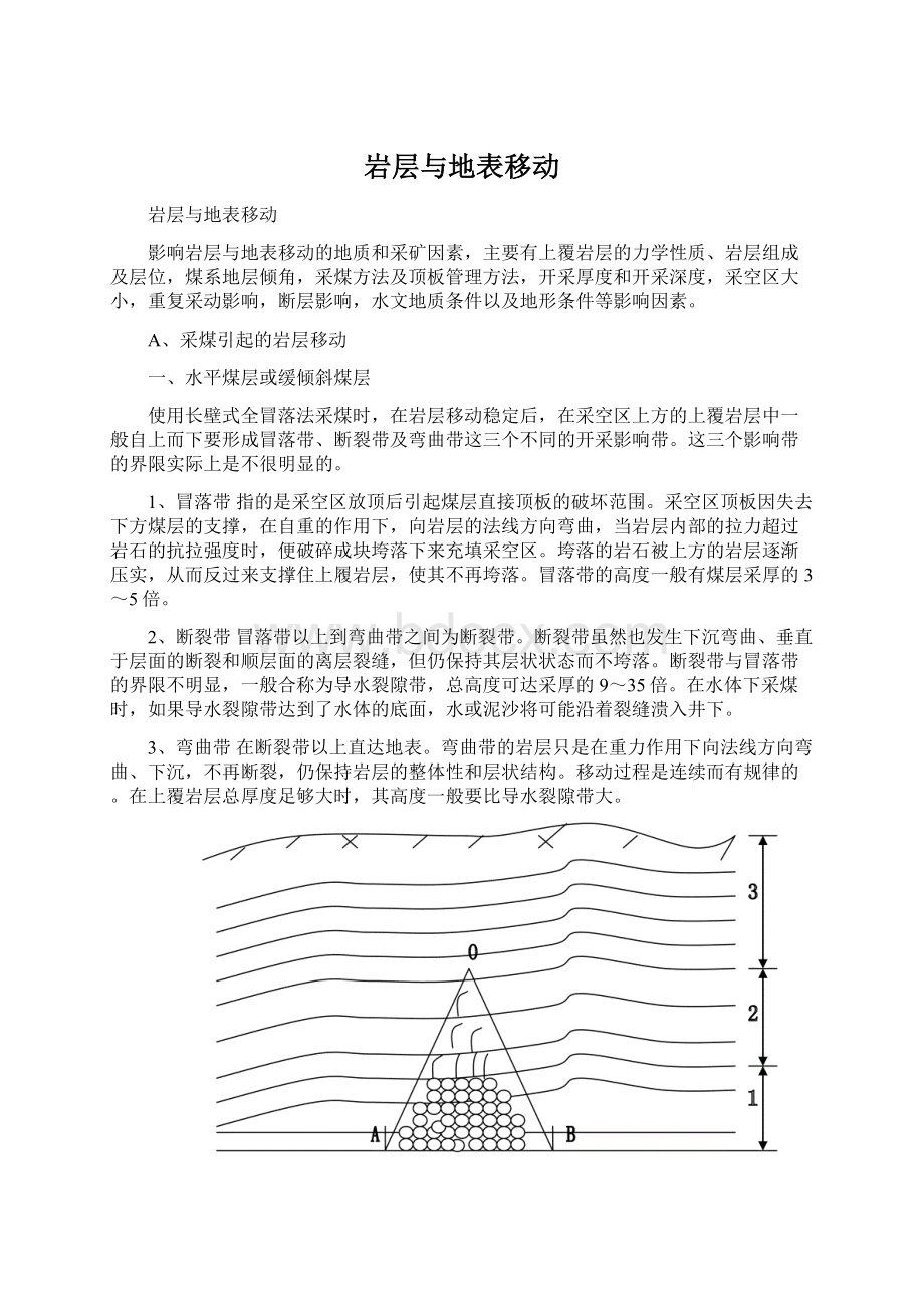 岩层与地表移动Word文档格式.docx