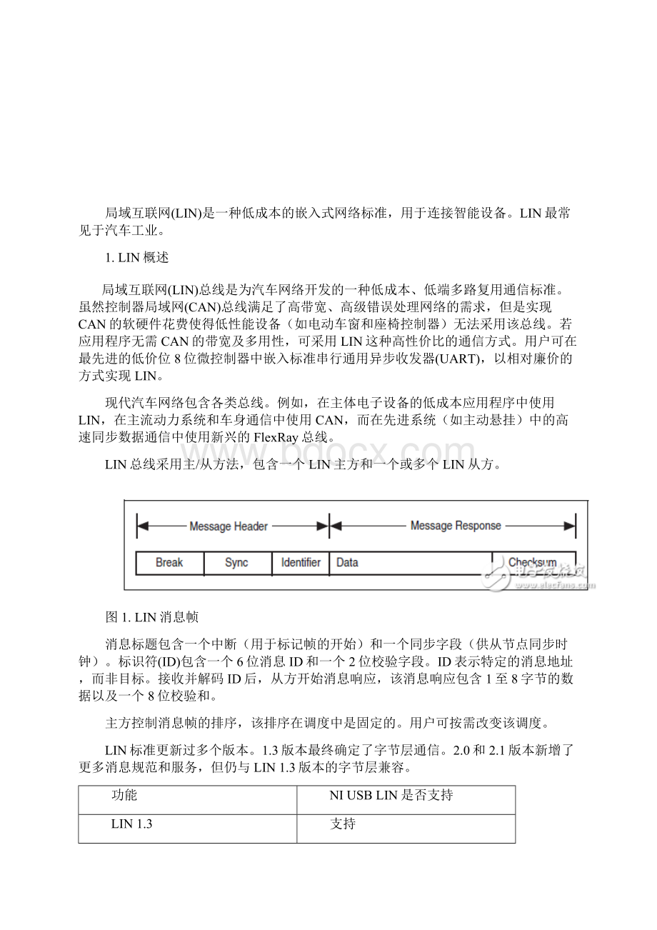 用于汽车网络开发的局域互联网LIN总线详解.docx_第2页