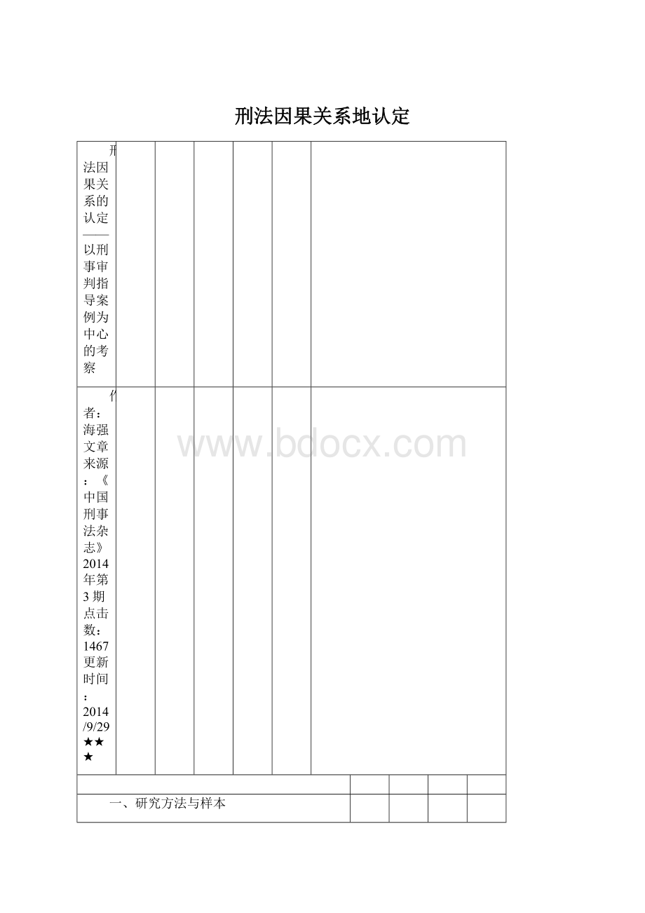 刑法因果关系地认定Word文件下载.docx_第1页