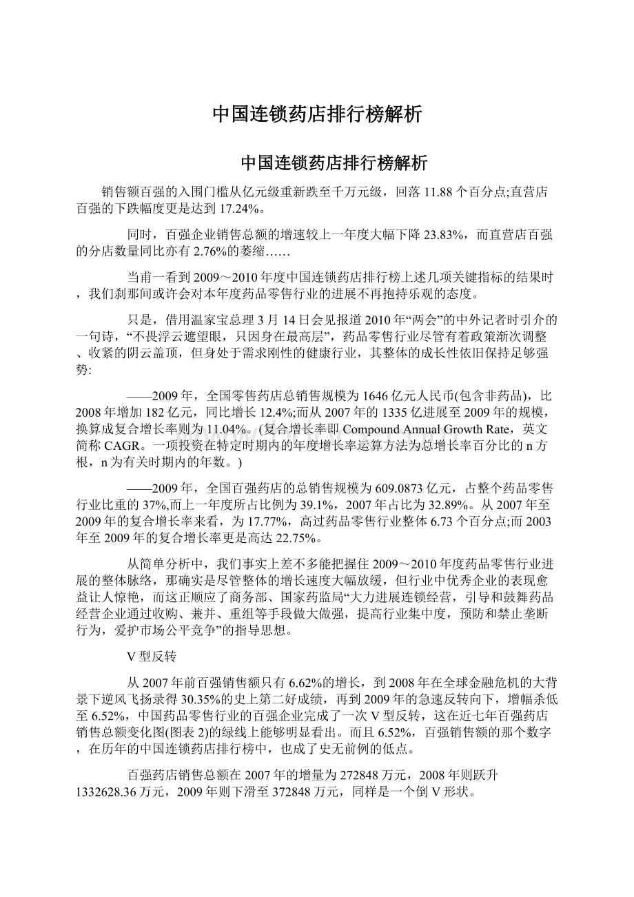 中国连锁药店排行榜解析.docx