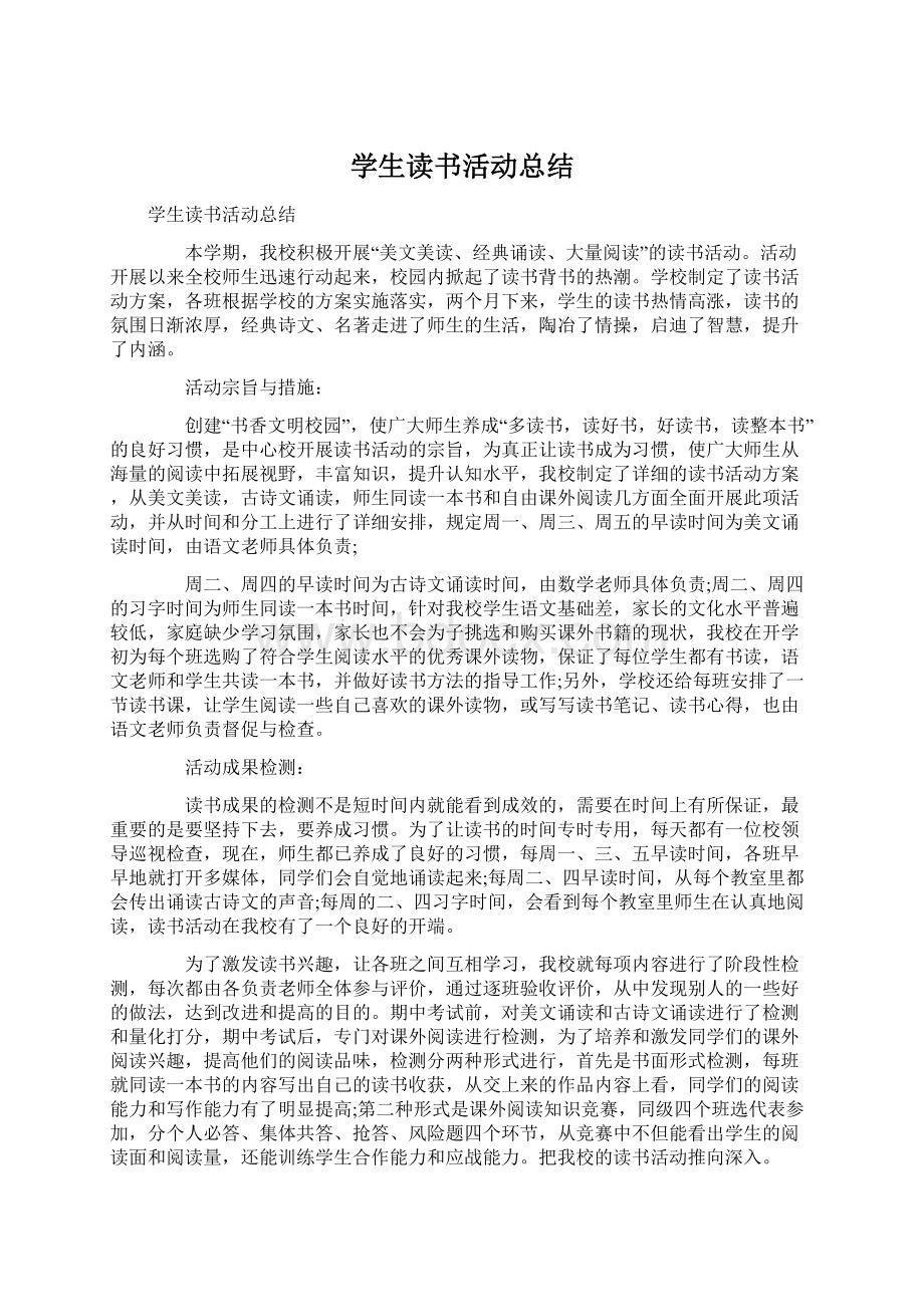 学生读书活动总结.docx_第1页