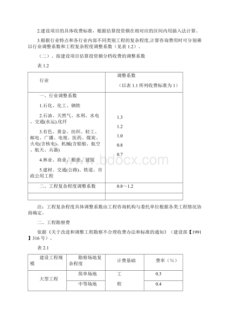 工程前期及其他费用取费标准Word格式文档下载.docx_第2页