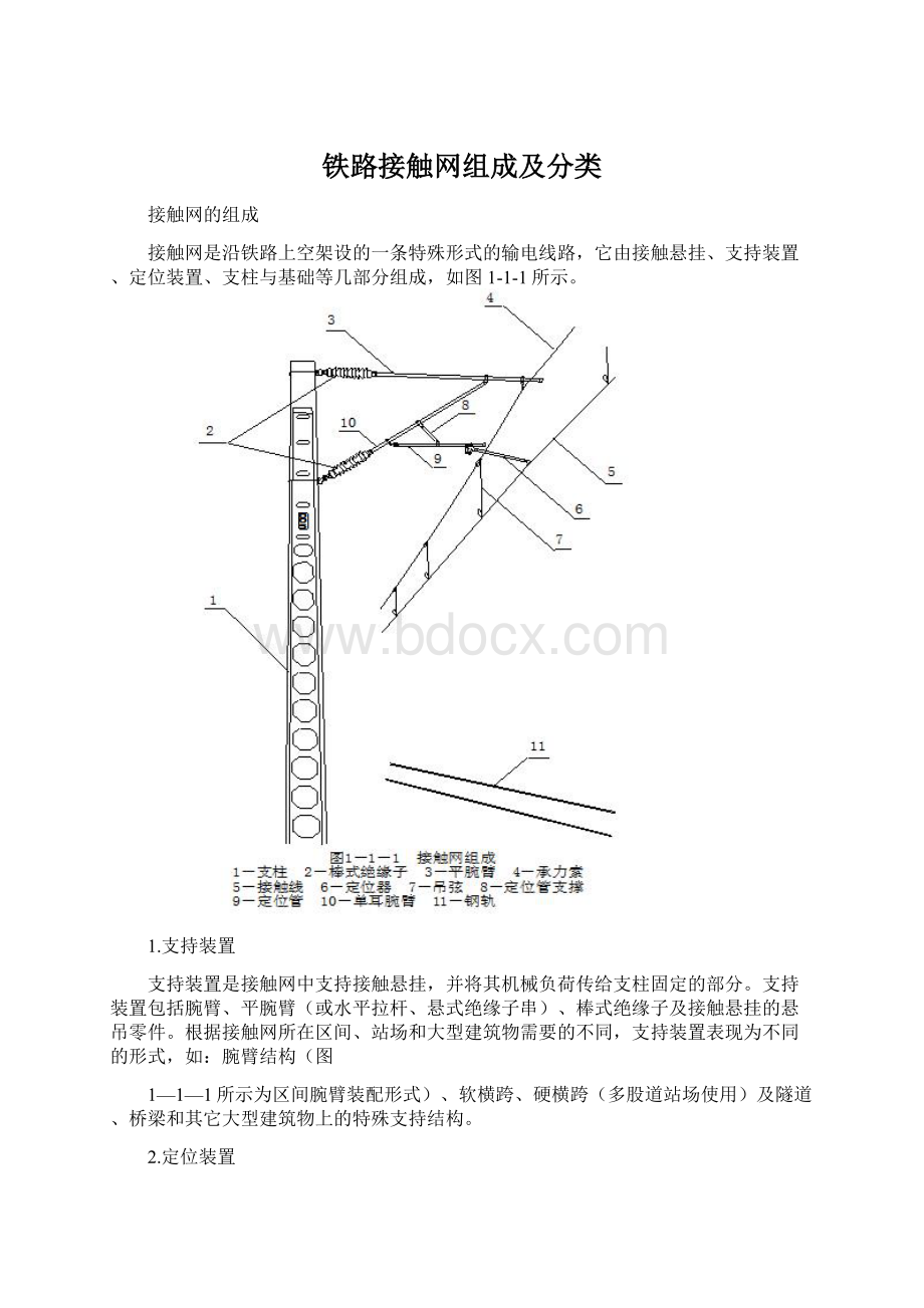 铁路接触网组成及分类Word下载.docx_第1页