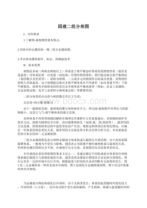 固液二组分相图Word格式.docx