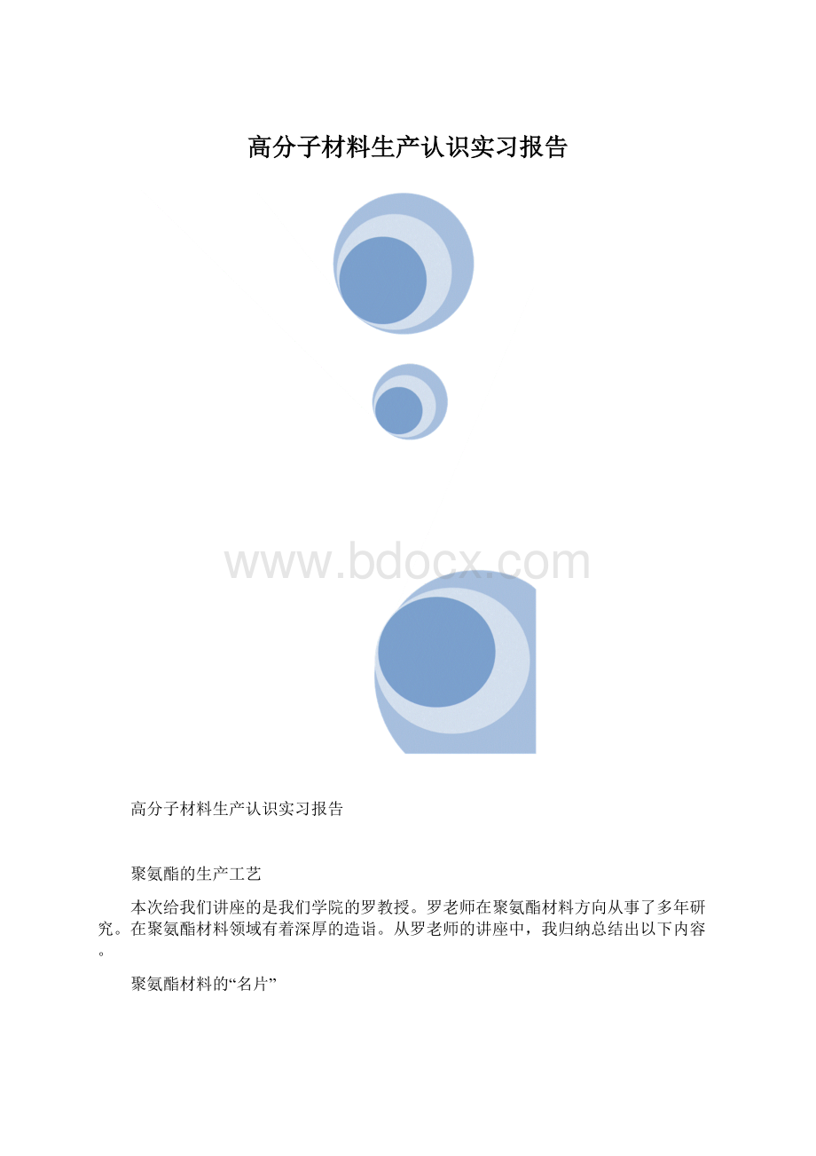 高分子材料生产认识实习报告Word下载.docx