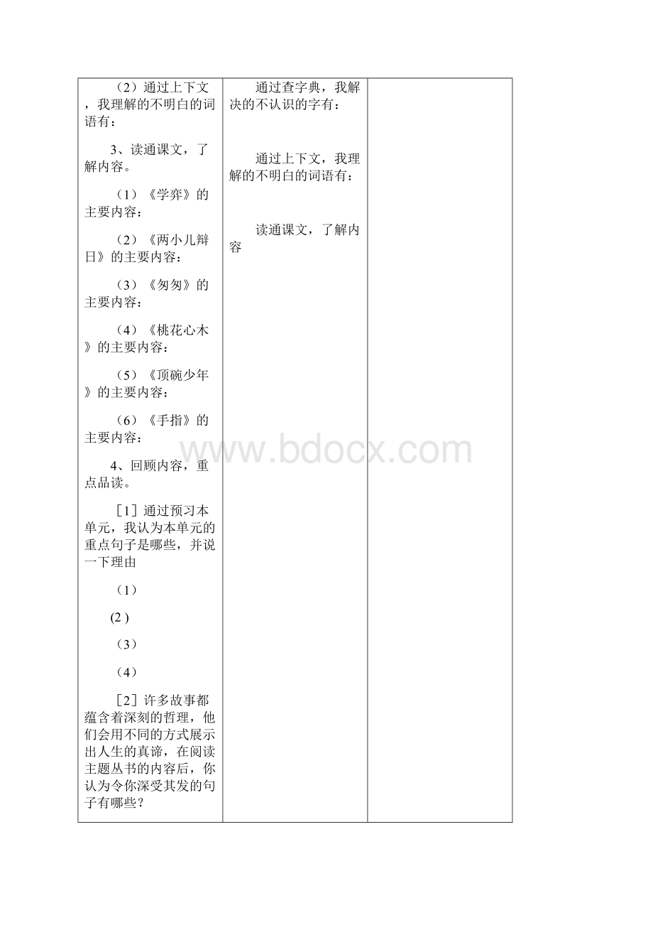 六年级语文下册第四单元主题备课.docx_第3页