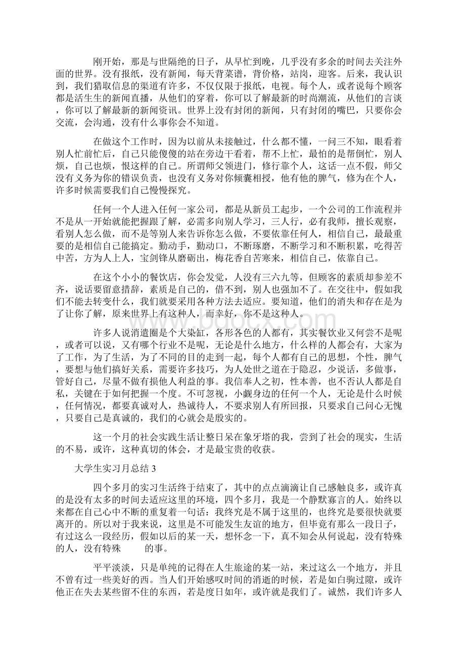 大学生实习月总结15篇.docx_第2页