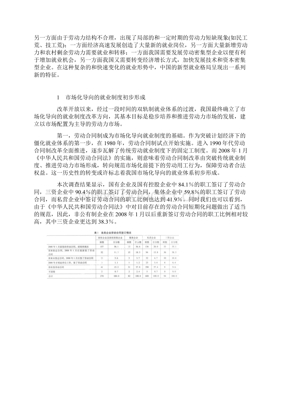 当前我国就业形势的特点和变化Word格式文档下载.docx_第2页