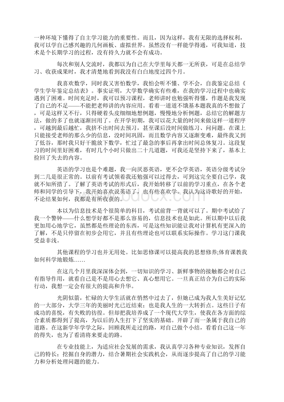 个人小结大学生.docx_第2页