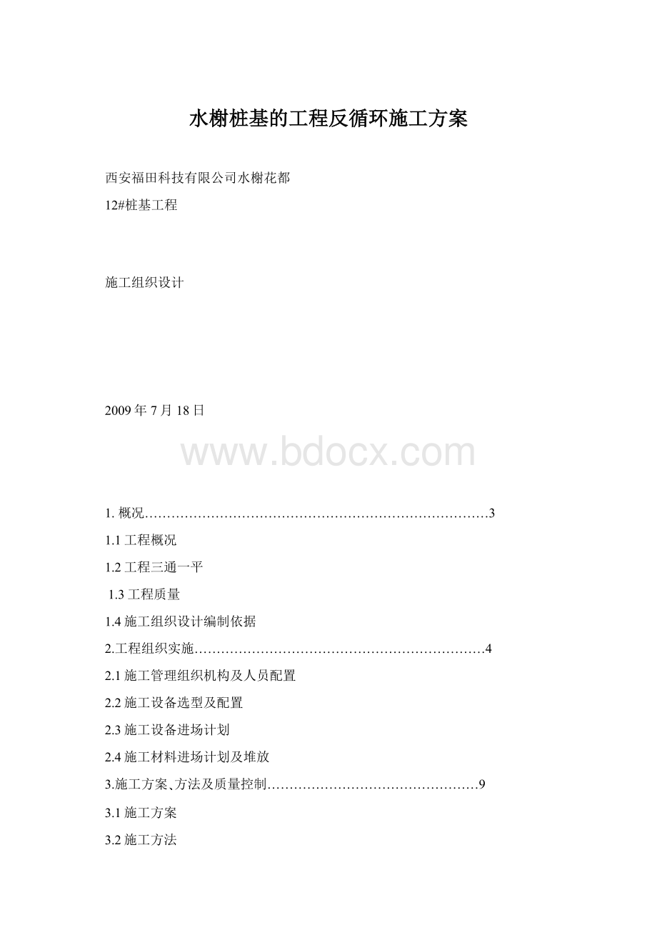 水榭桩基的工程反循环施工方案.docx