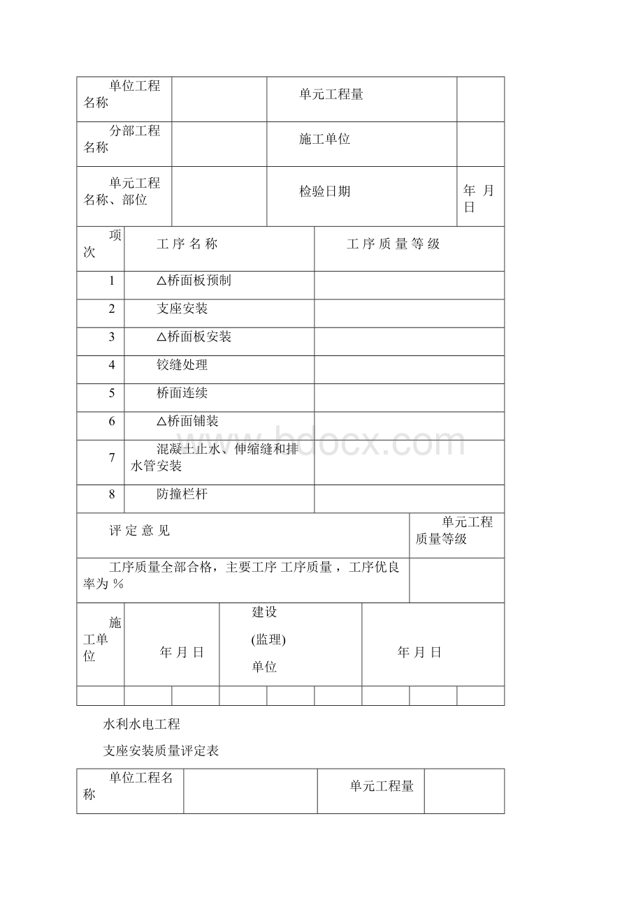 桥梁质量评定表Word文档格式.docx_第3页