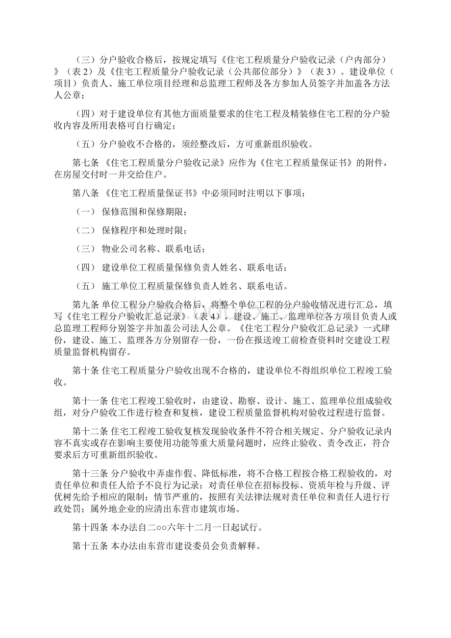 东营市住宅工程质量分户验收管理暂行办法Word格式文档下载.docx_第2页