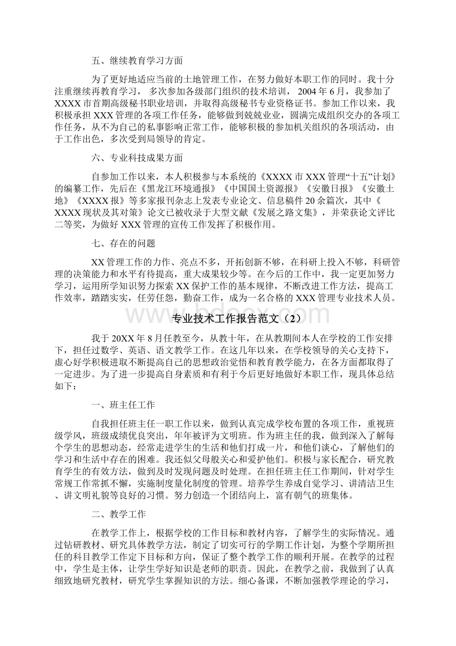 专业技术工作报告篇.docx_第2页