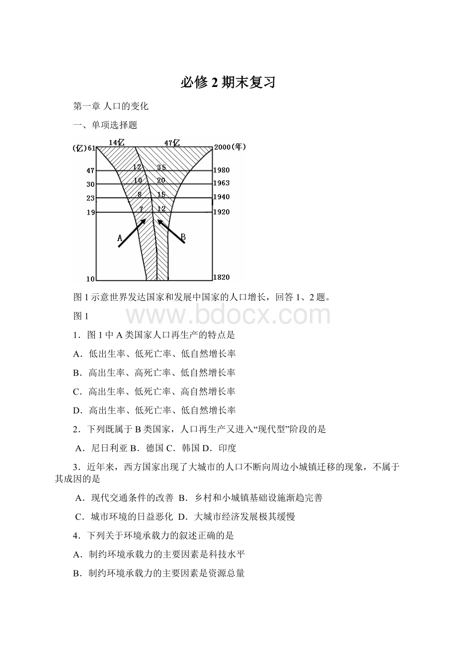 必修2期末复习.docx