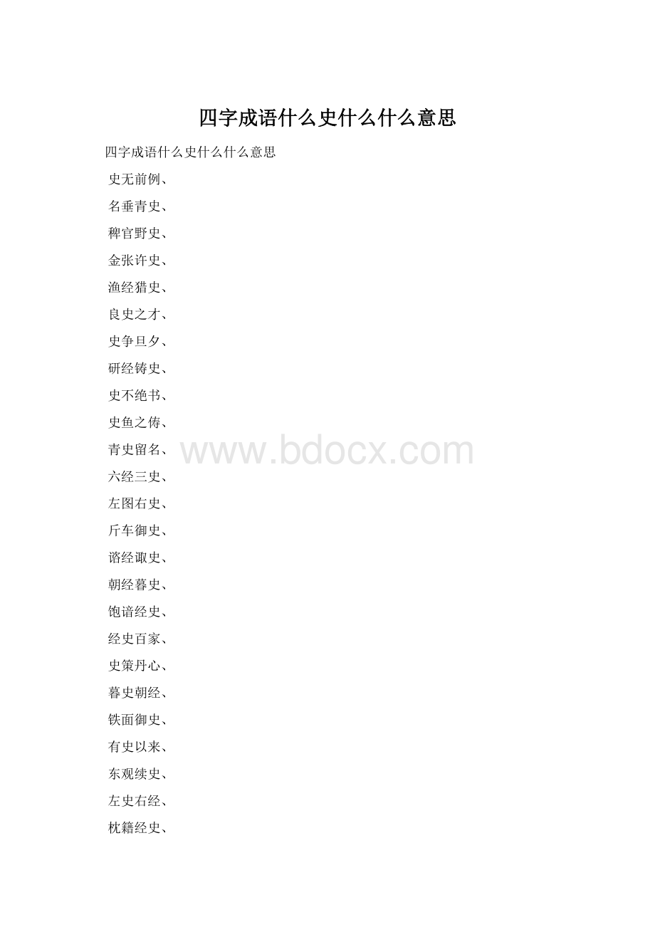 四字成语什么史什么什么意思.docx_第1页