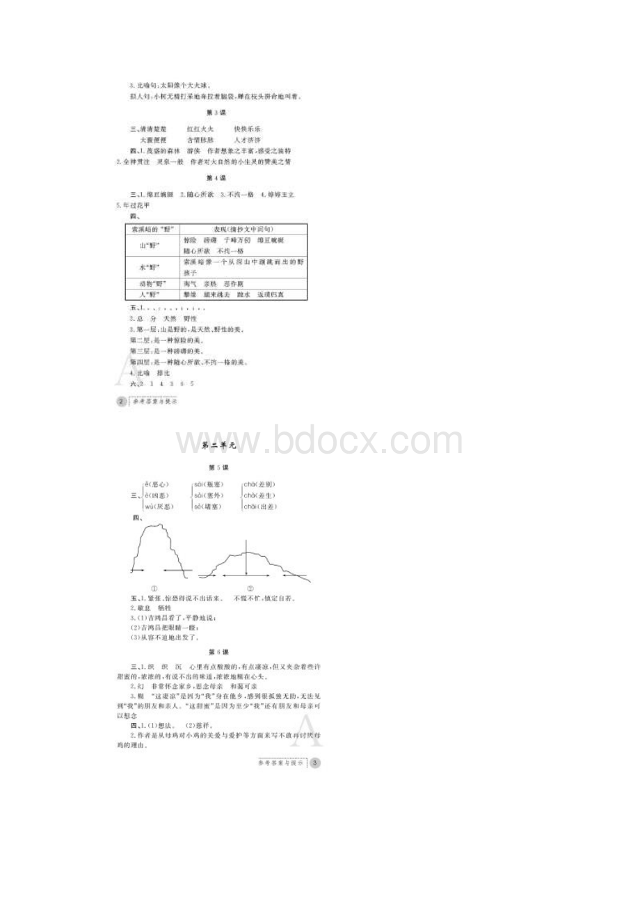 部编新人教版六年级上语文课堂练习册答文档格式.docx_第2页