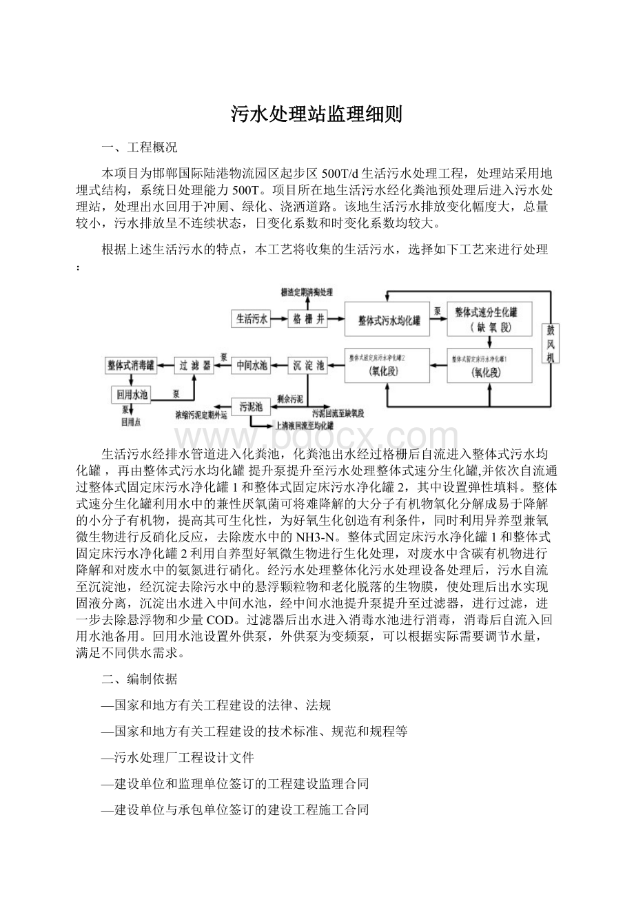 污水处理站监理细则.docx_第1页