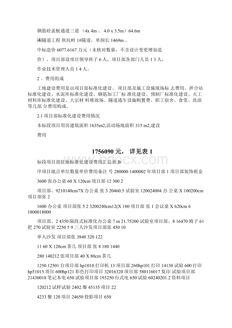 公路工程标建化费用计算表.docx_第2页