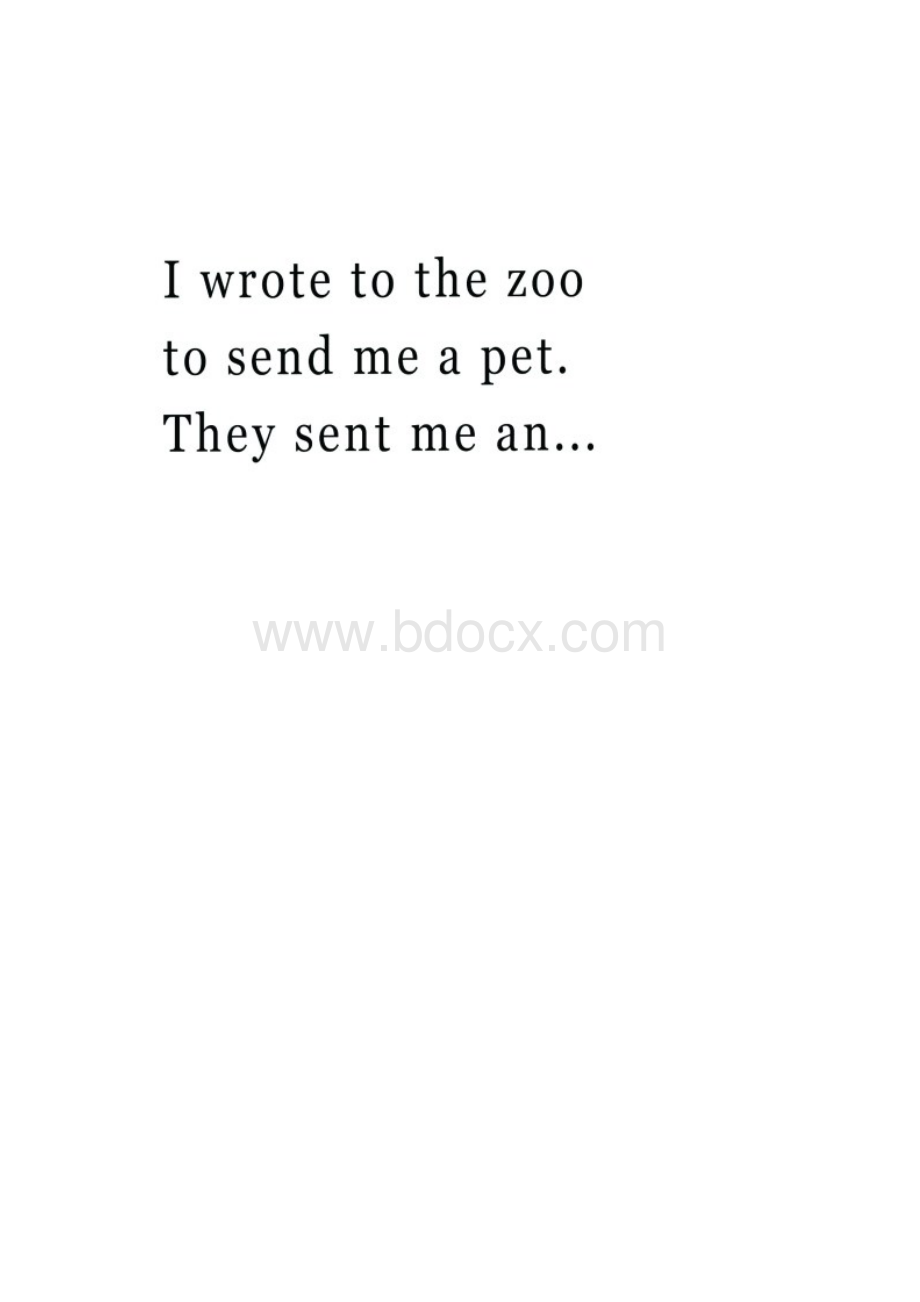 Dear Zoo 黑白打印版 可涂色Word格式文档下载.docx_第2页