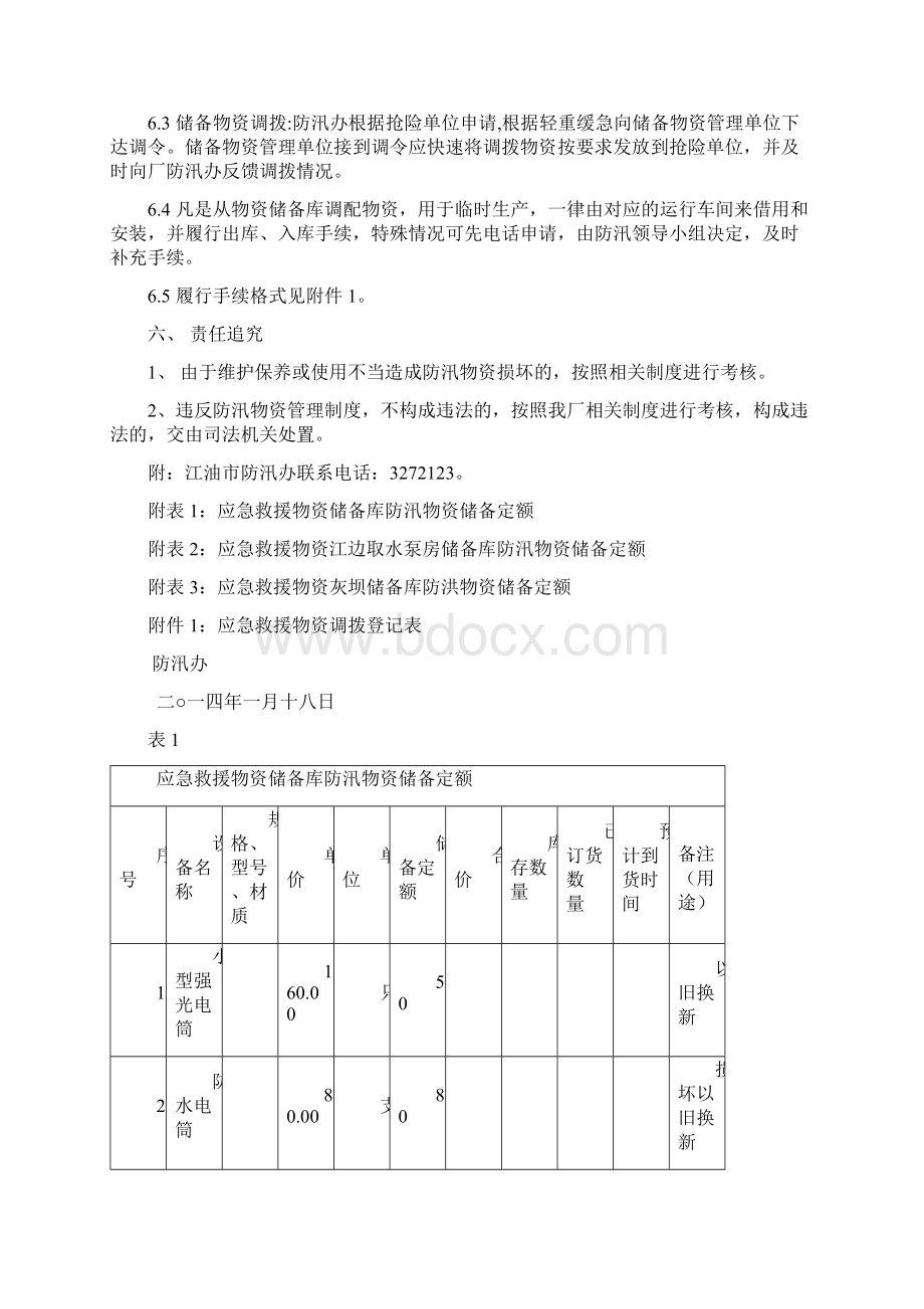 防汛物资储备及调拨Word格式.docx_第3页