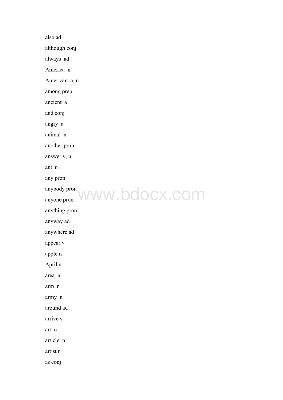 英语课标五级词汇表.docx_第3页
