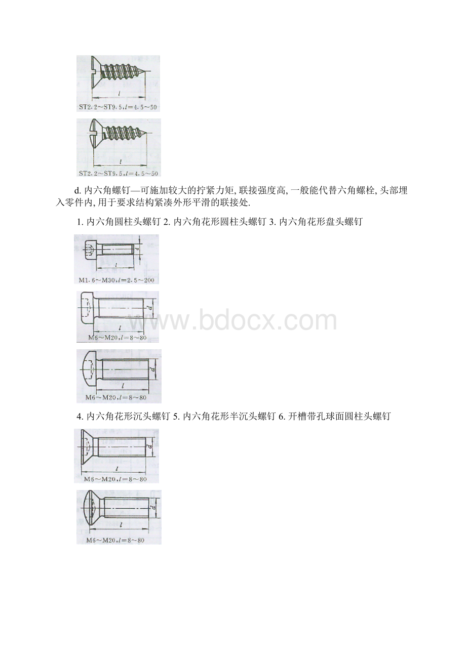 常用螺丝和螺丝孔规格文档格式.docx_第3页