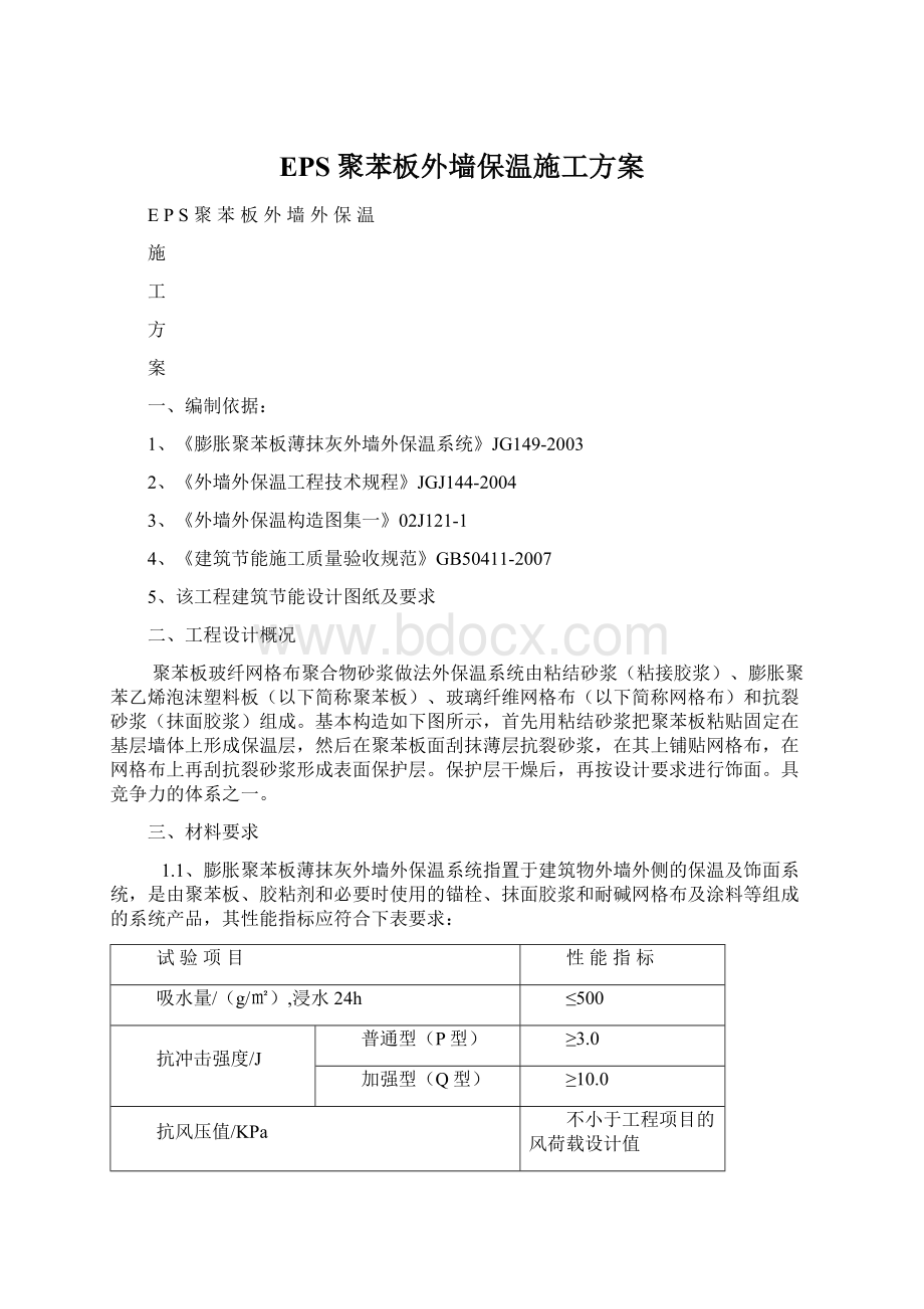 EPS聚苯板外墙保温施工方案.docx_第1页