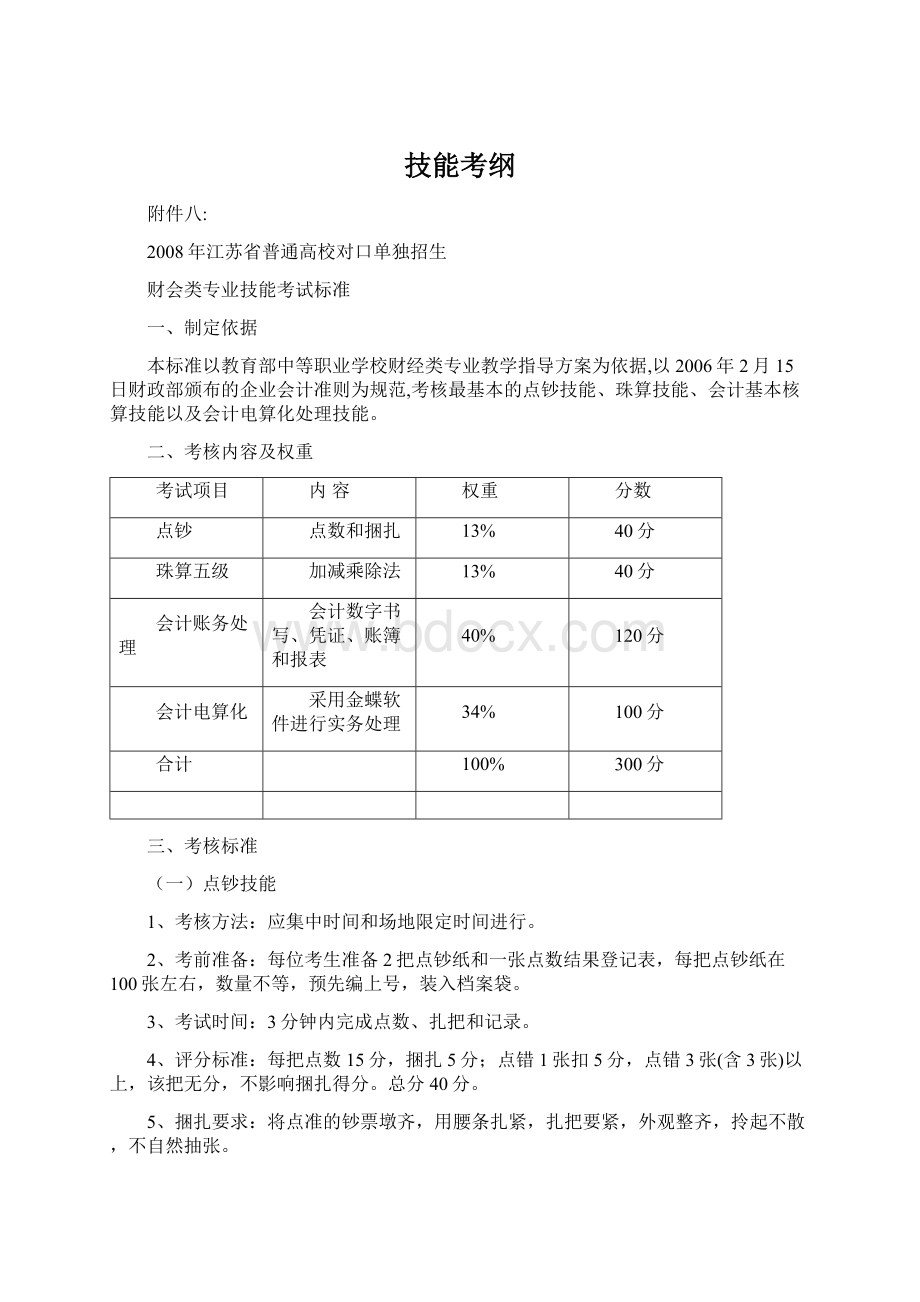 技能考纲Word格式.docx_第1页