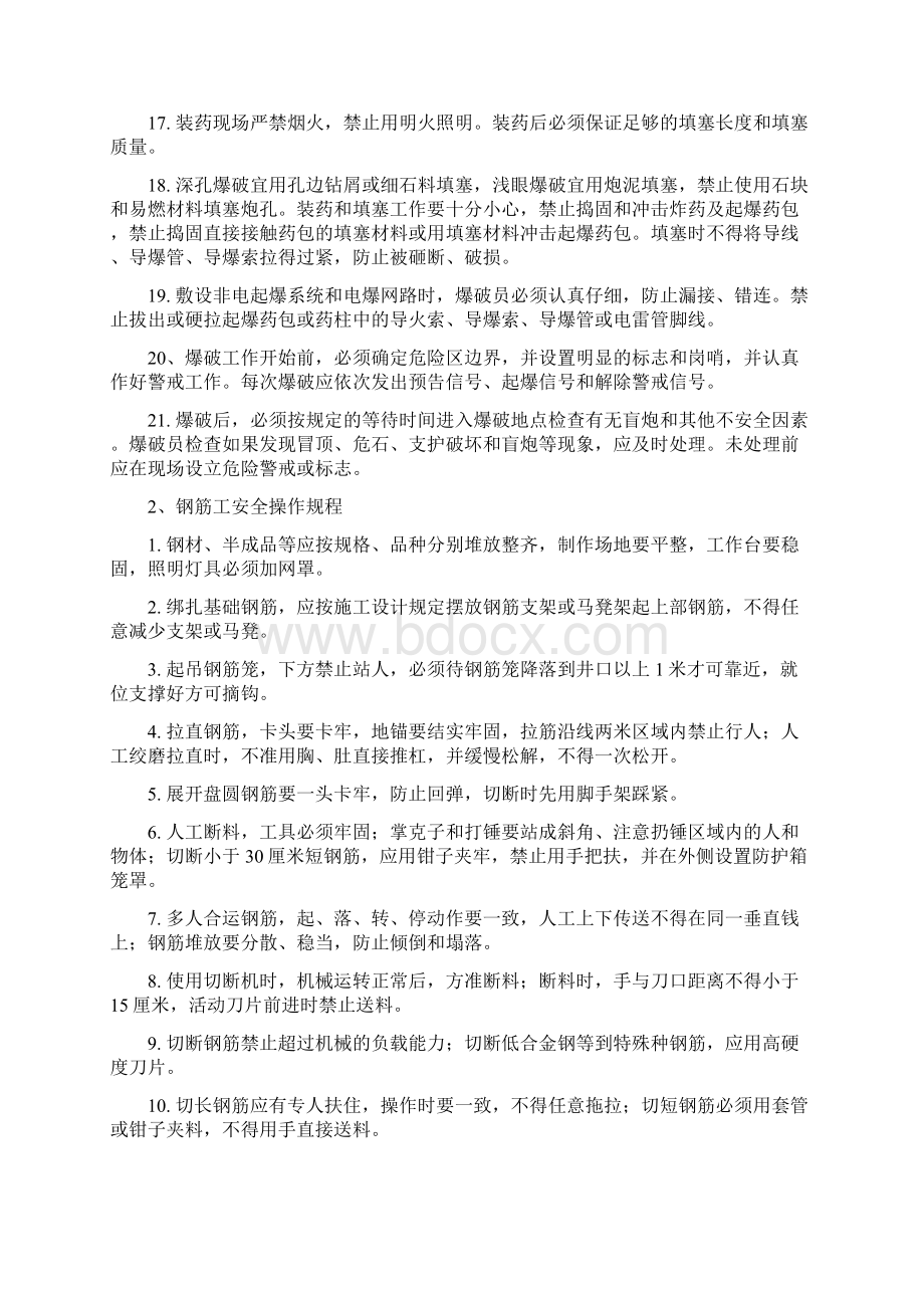 各类作业人员施工安全操作规程.docx_第2页