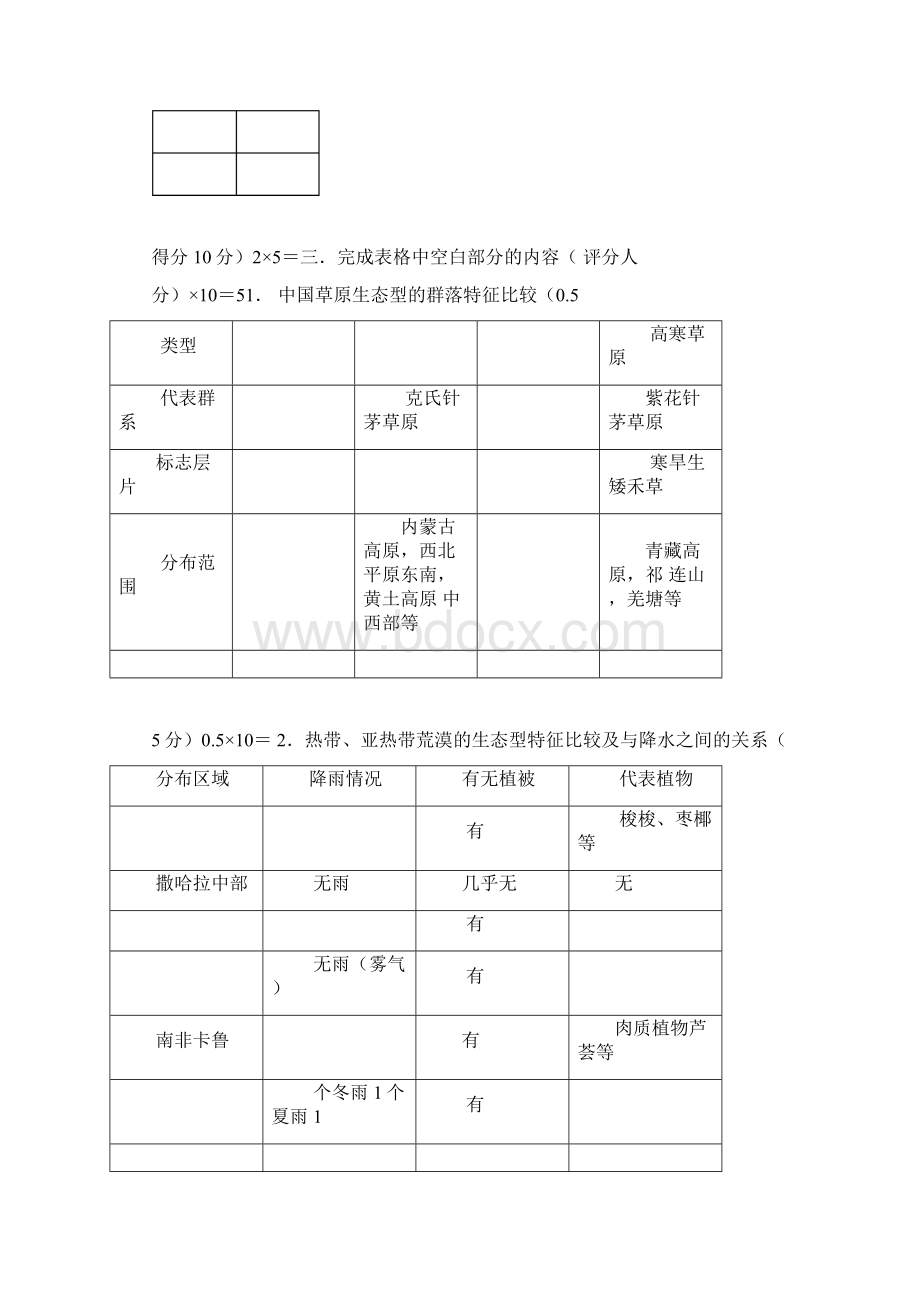 植物地理学试题及答案.docx_第3页