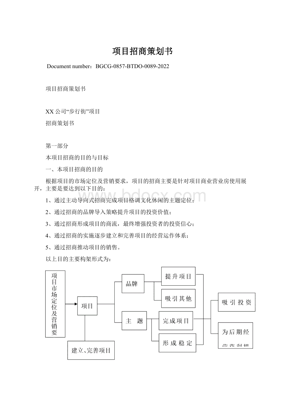 项目招商策划书Word下载.docx