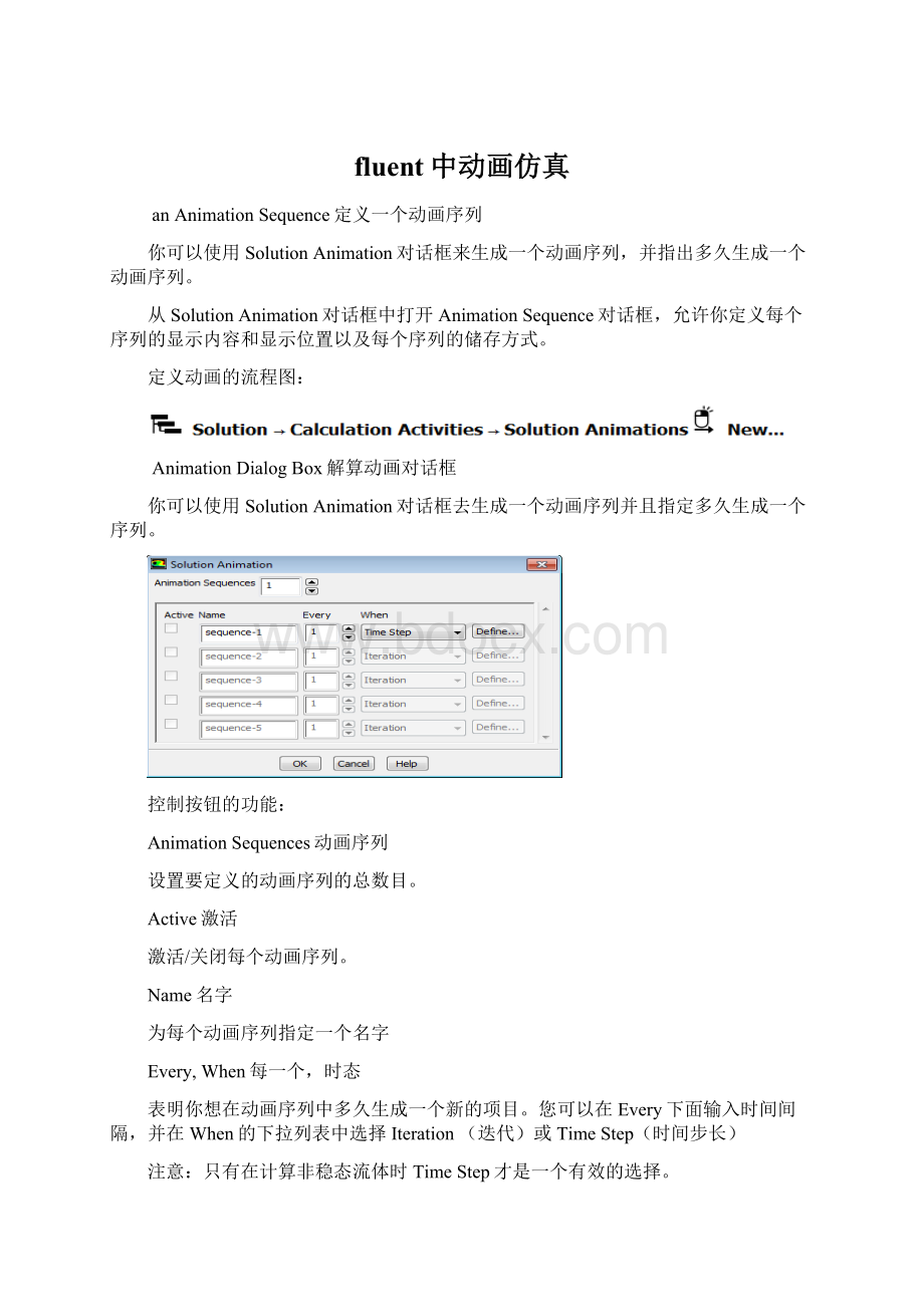 fluent中动画仿真Word格式文档下载.docx