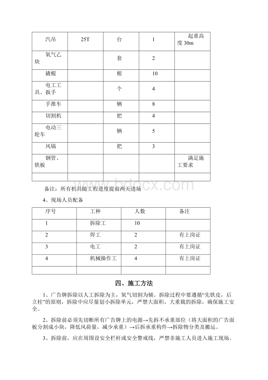 广告牌匾拆除施工方案.docx_第2页