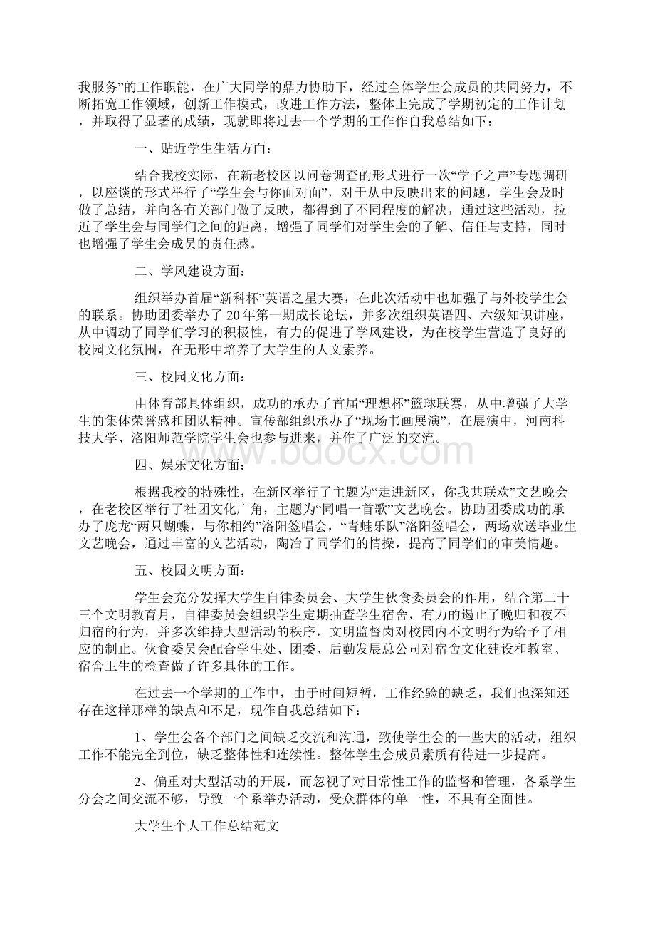 大学生个人工作总结范文.docx_第2页