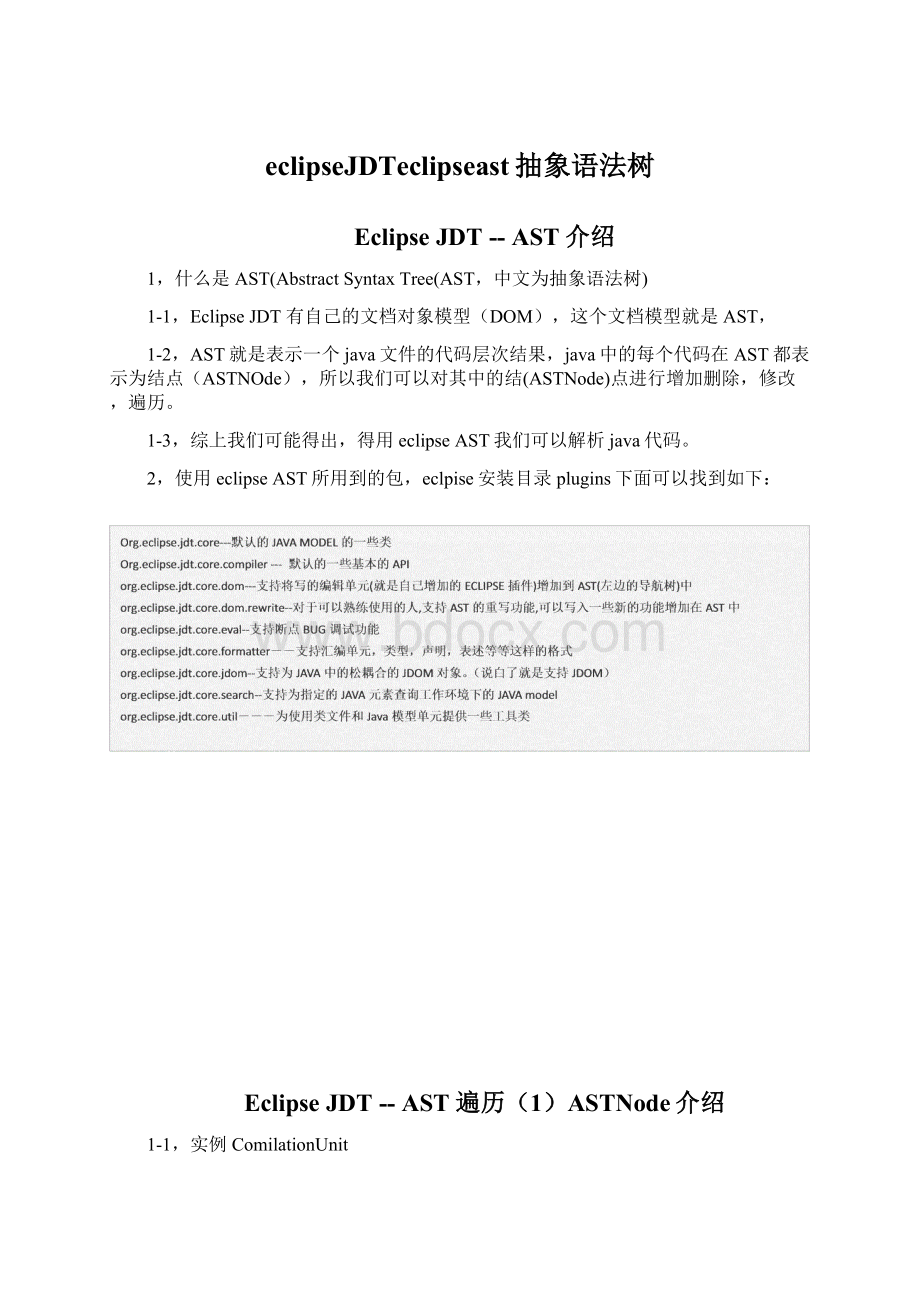 eclipseJDTeclipseast抽象语法树文档格式.docx_第1页