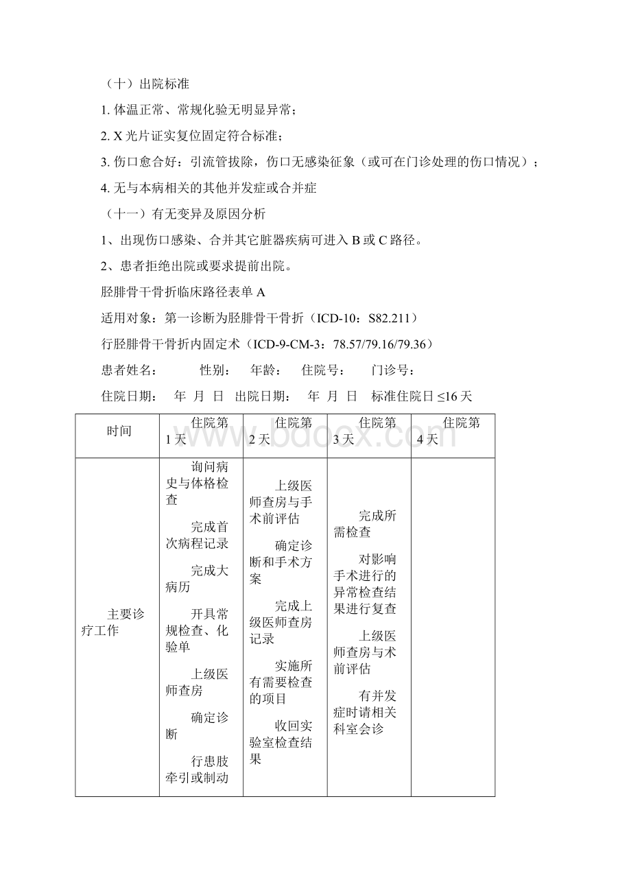 骨科临床路径完整版AB+5.docx_第3页