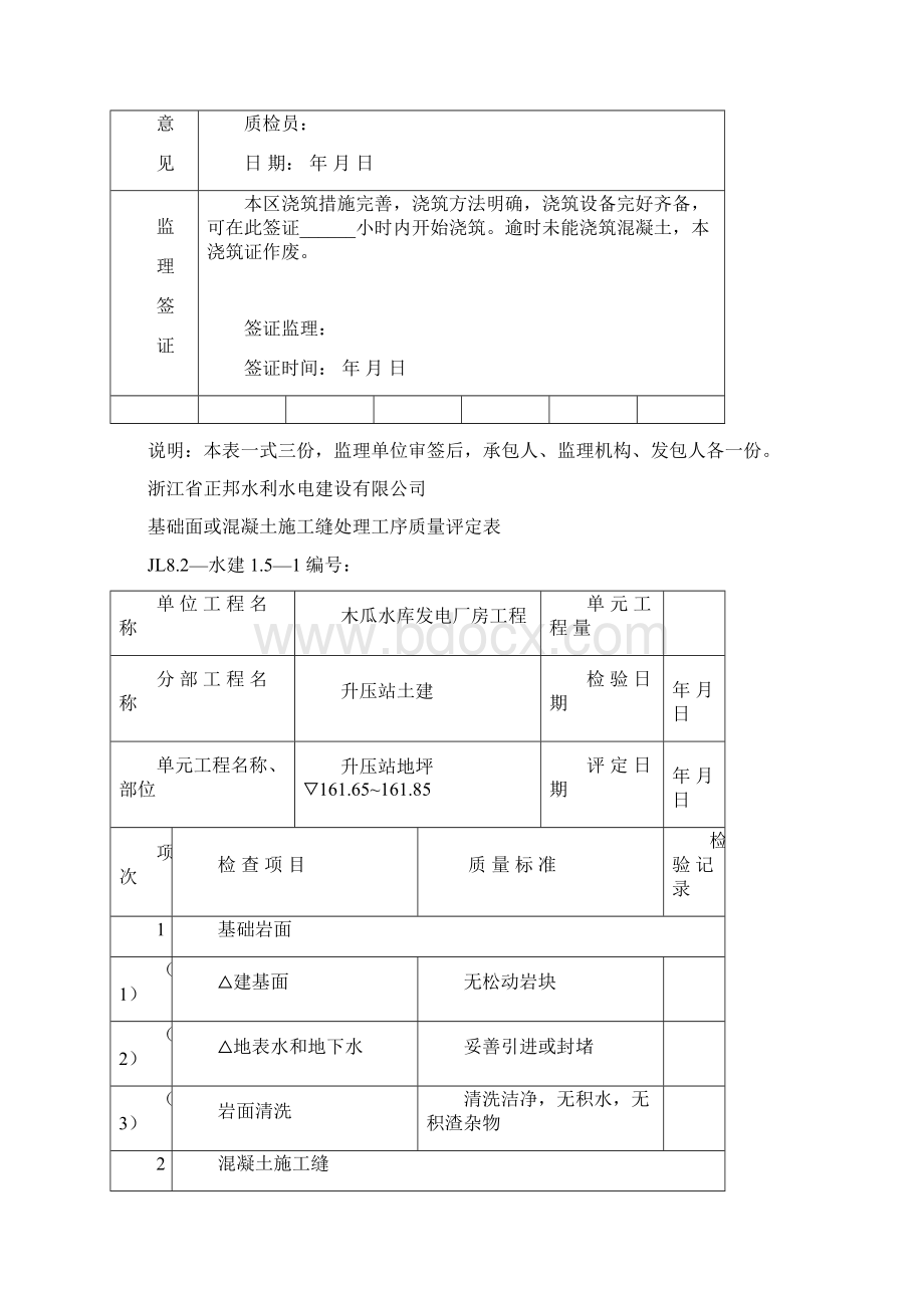 混凝土模板工序质量评定表.docx_第2页