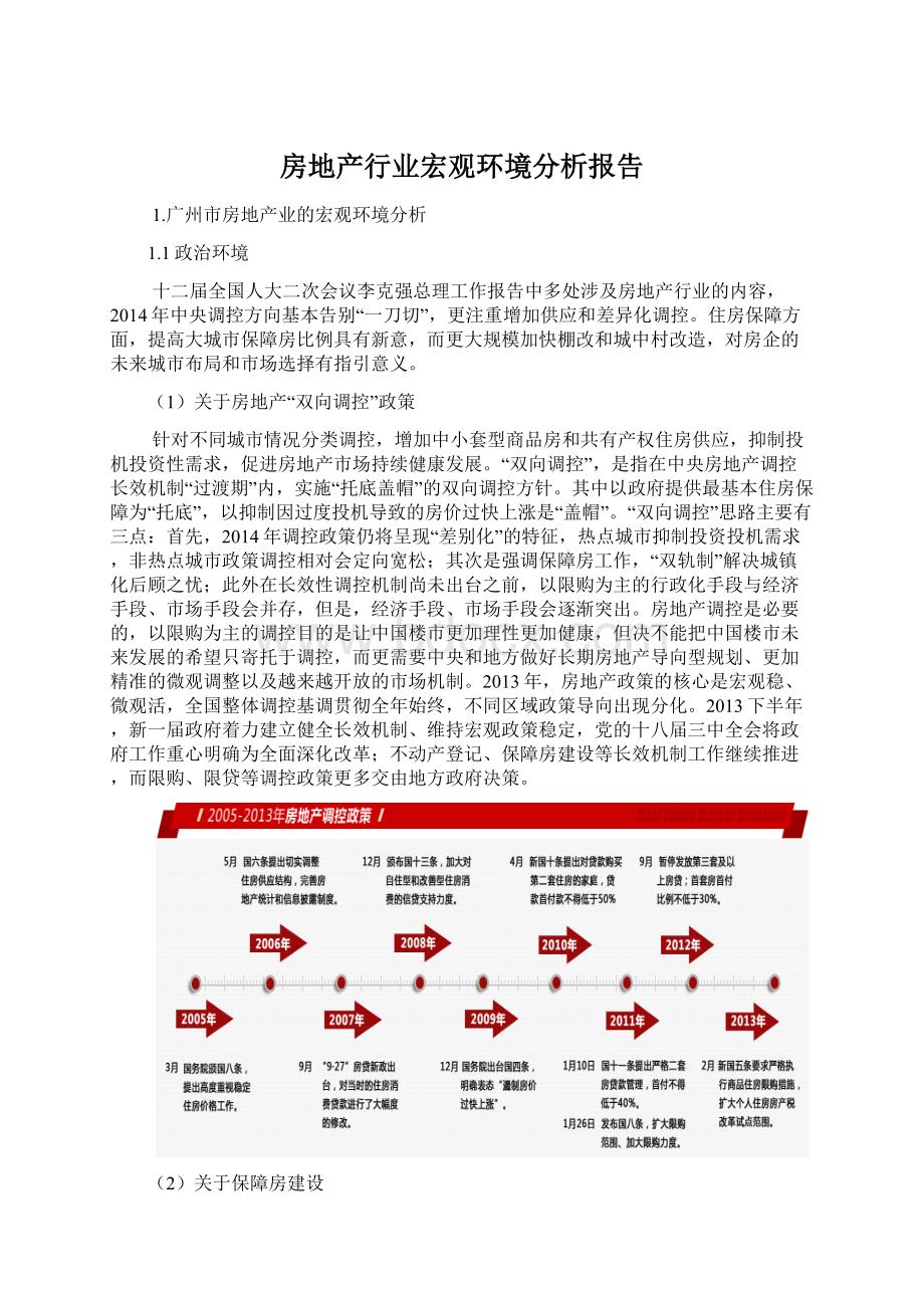 房地产行业宏观环境分析报告.docx_第1页