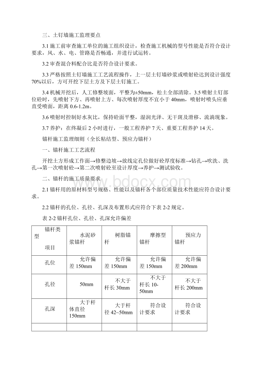 基坑支护喷锚工程监理细则 1.docx_第3页