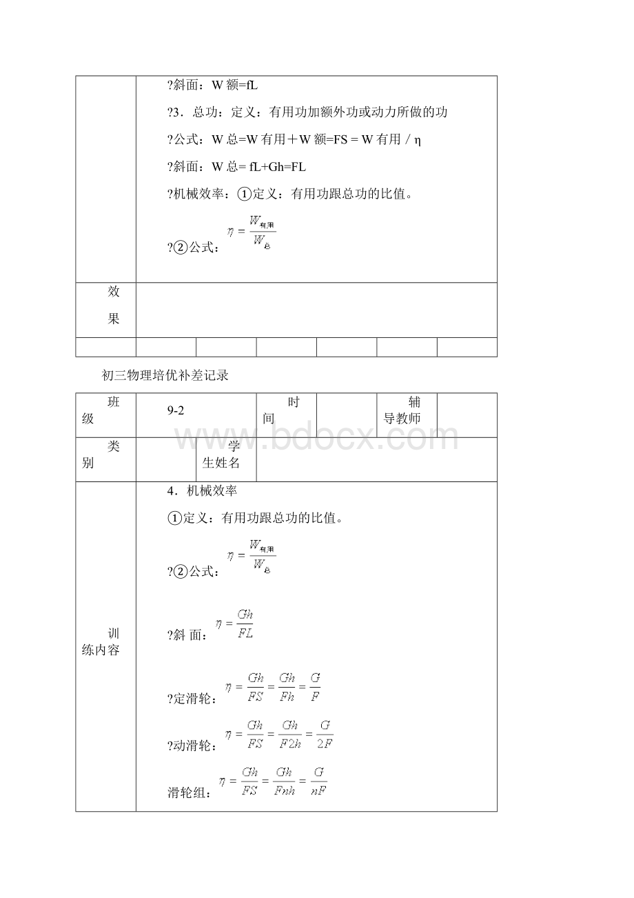 九年级下学期物理培优辅差活动记录表.docx_第3页