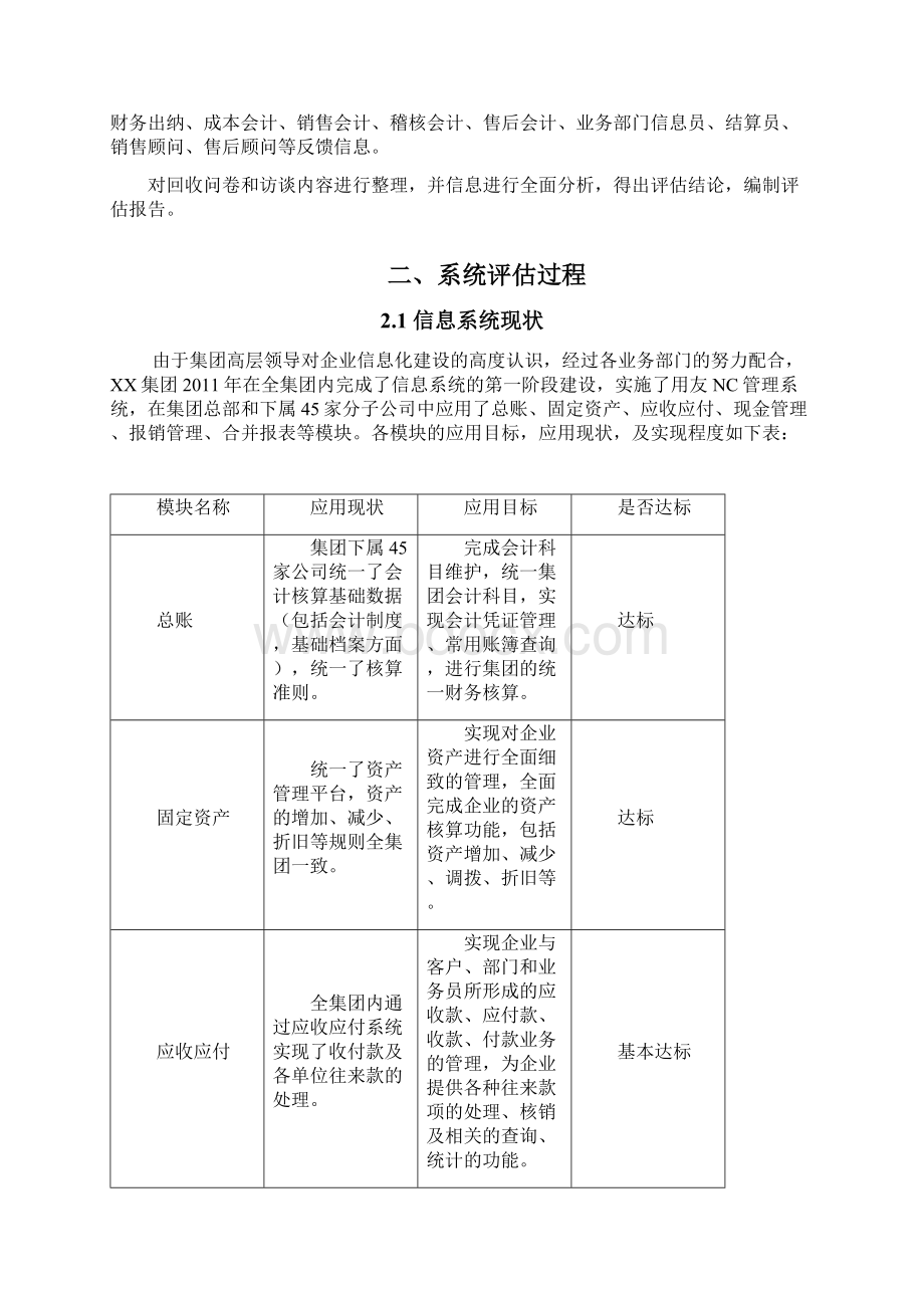 XX4S汽车集团信息系统应用评估报告Word文件下载.docx_第3页