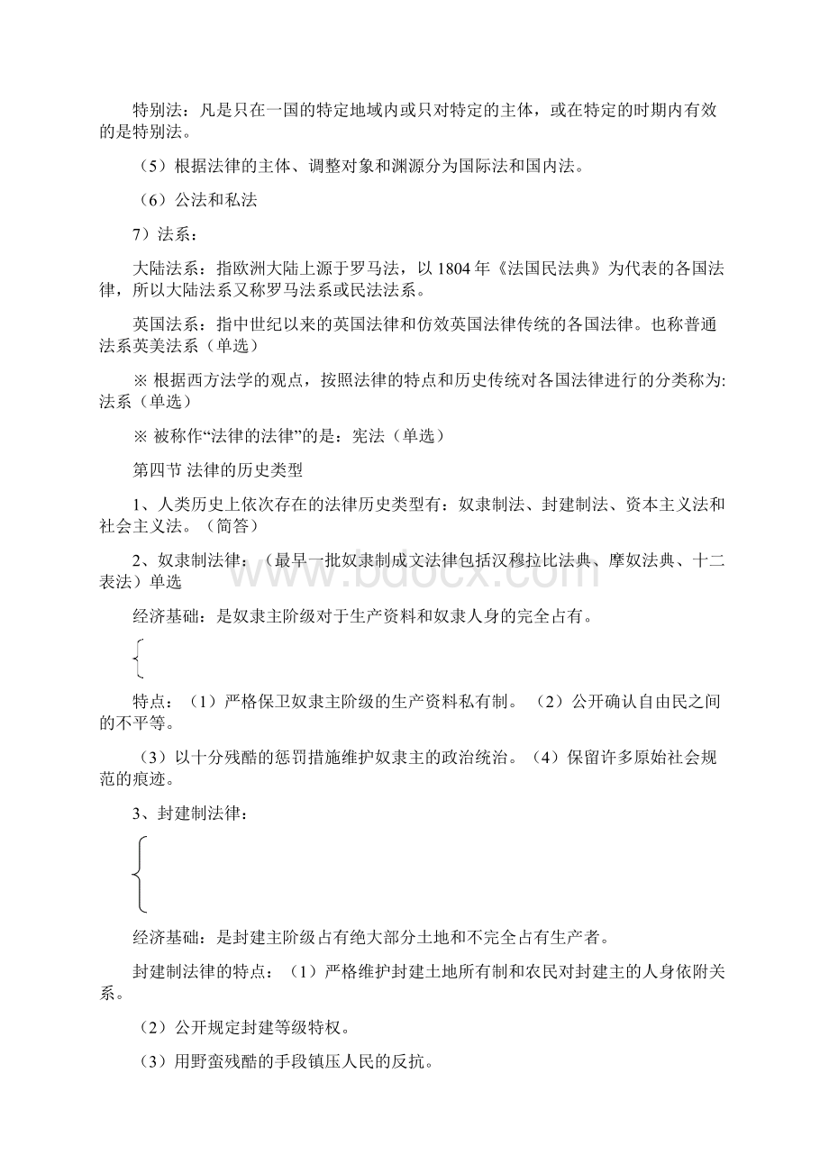 自学考试法学概论00040试题及复习重点内容+自学考试领导科学0320成长系列.docx_第3页