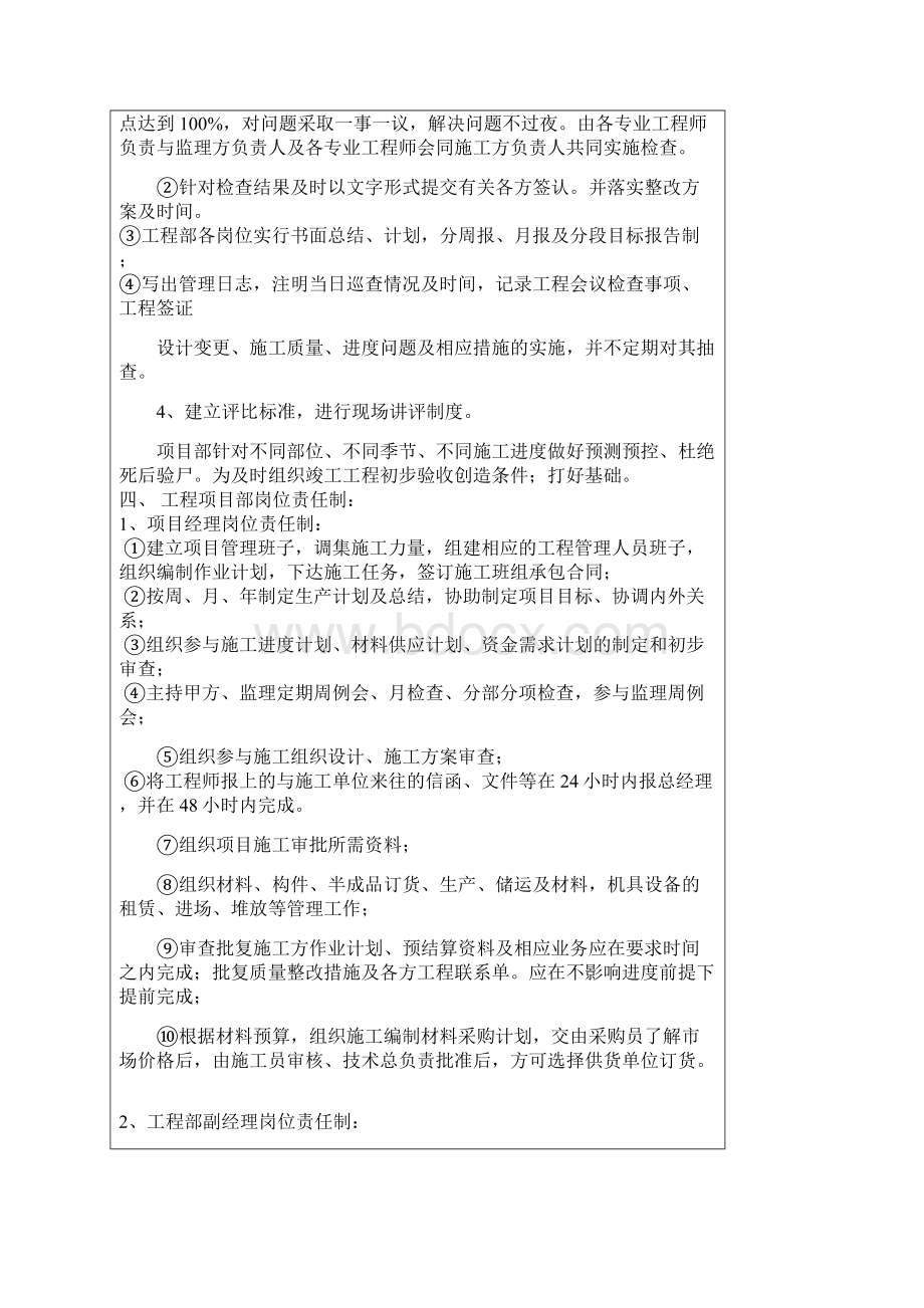 工程施工项目部管理制度全Word文档下载推荐.docx_第2页