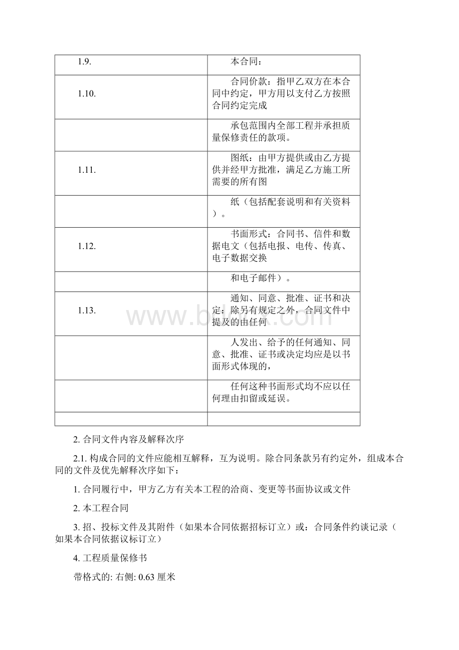 分包工程双方合同范本.docx_第2页